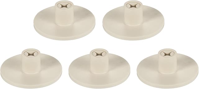 PATIKIL 0.8 Inch Plastic Golf Tee, 5 Pack Hollow Training Driving Range Tee Stable Ball Holder for Outdoor Indoor Hitting Mat, Beige