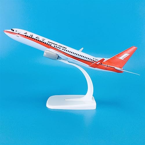 Aviones de fundición a presión Boeing B737-800 de Shanghai Airlines, regalo para maquetistas 4
