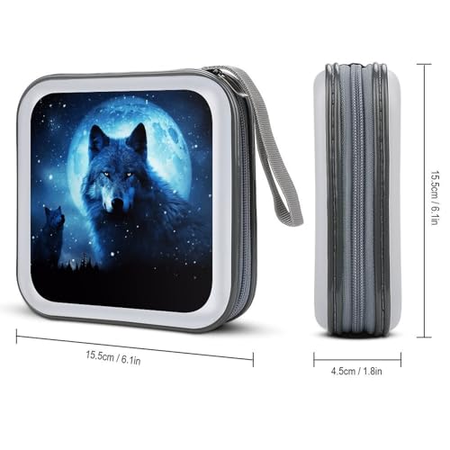 Funda para CD y DVD de gran capacidad archivador de discos portátil para hogar 3