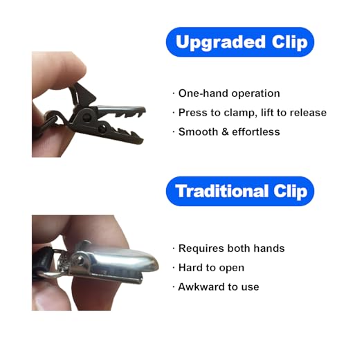 Image of EGGBOY 2Pairs Shirt Stays for Men,Adjustable Elastic Shirt Garter /Tucker for Men&Women,Footloop /Y Style,with Locking Clamps