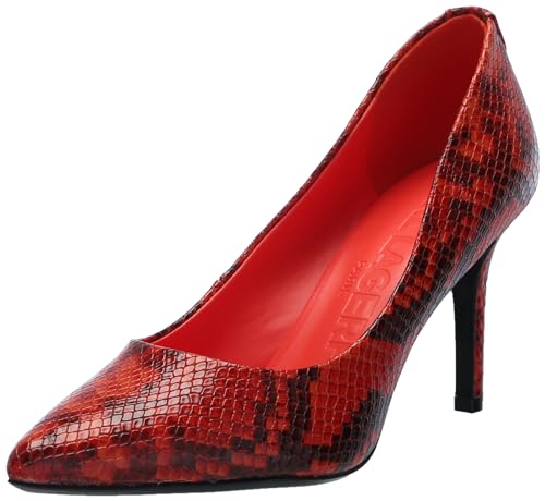 Image of Karl Lagerfeld Women's Royale Snake Textured Dress Pump