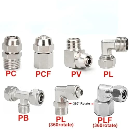 Conector rápido para manguera de aire comprimido con rosca de 1/4 2