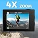 AKASO EK7000 4K30FPS 20MP WiFi Action Camera with EIS Ultra HD 131FT Waterproof Underwater Camera Remote Control 4X Zoom Support External Microphone