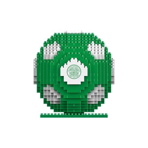 FOCO Officially Licensed 3D Football BRXLZ Bricks Building Construction Toy in Alternative Team Colours (Celtic FC)