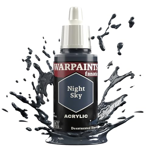 The Army Painter, Warpaints Fanatic Night Sky Single Acrylics, Miniature Hobby Painting, Quality Paint for Miniature Wargaming