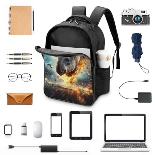 Sac à dos imprimé en 3D-16 étanche pour protéger votre ordinateur à l'école
