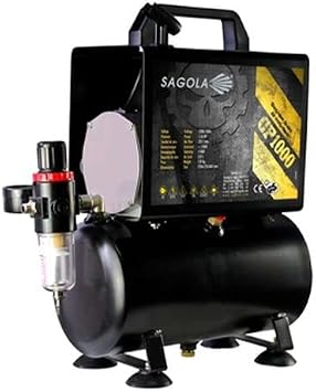 Sagola CP 1000 Compressor for Xtech Airbrushes | 110-130V, 60Hz