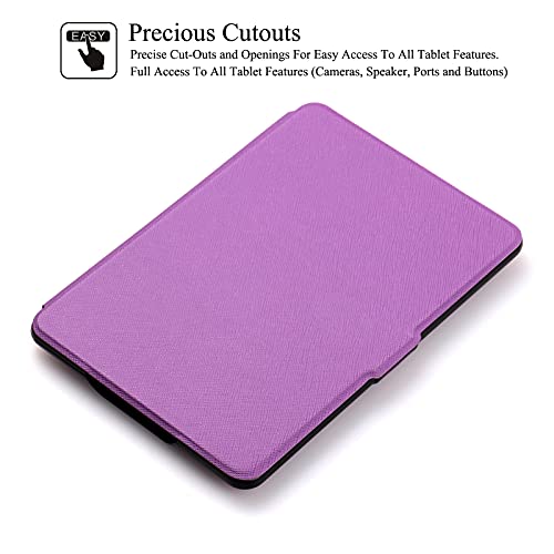 Artyond Case For Kindle Paperwhite,Slim Folio Protective Cover With Smart Auto Sleep/Wake Magnetic Case For Amazon Kindle Paperwhite 123 (Fits All 2012, 2013, 2015 And 2016 Versions), Purple #TOP3