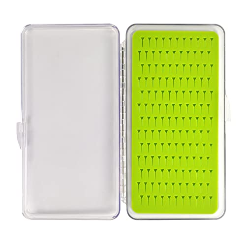 Riverruns Fly Box With Silicone Insert Slim Clear Smart Pocket Hook Tackle Box For Fly Fishing (G34Lb) #TOP5