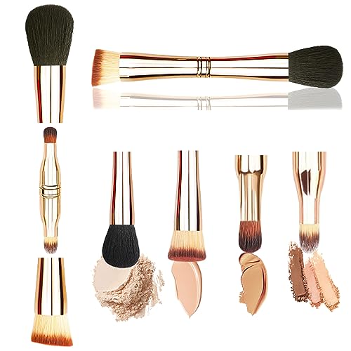 Image of Velony Vacay 4 in 1 Makeup Brush Set, Travel Size Makeup Brushes All in one Foundation Brush