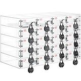 Colingmill 20 Slots Cell Phone Locker Box with Combination Lock, Clear Acrylic Phone Storage Cabinet for Back to School Classroom Students Employee Office Factory