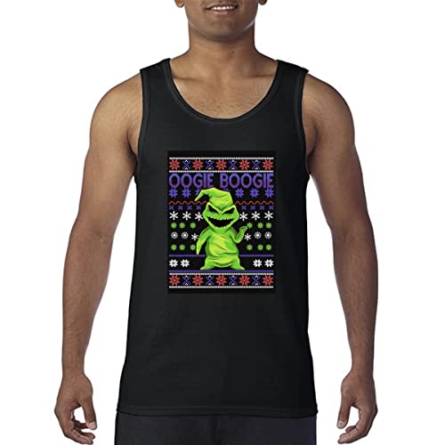 Oogie Boogie Men's Christmas Halloween Cartoon Tank Top Soft Workout Shirt Solid Color Muscle T-Shirt M #TOP7