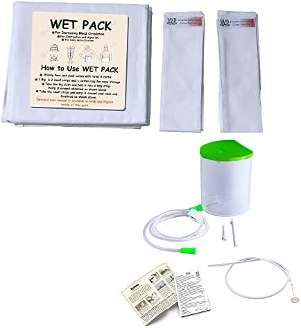 Widely Pure Wet Pack cotton patti and Anema kit Satvik 1500ml improved model combo pack with user manual