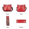 Crossbody Bag für Damen Trendy - Vegane Kunstleder Geldbörsen, Medium Hobo Bag mit 2 Gitarrengurten, Rot/Ausflug, einfarbig (Getaway Solids) #3