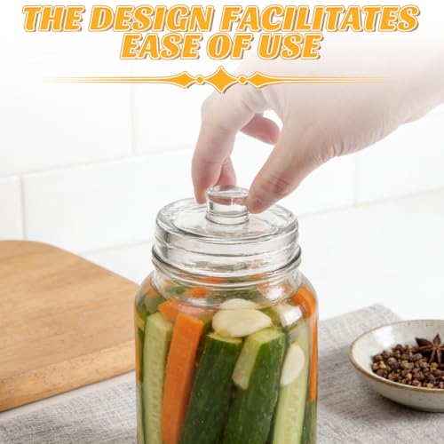 WOPPLXY 9 Stück Fermentiergewichte, Durchmesser: 7cm Fermentationsgewichte, Glasgewichte Fermentieren für Fermentieren Sauerkraut Kimchi Säure Gurken