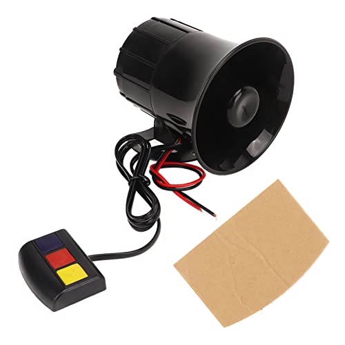 Sirena de 3 tonos de 12 V y 30 W, 120 dB, sonido potente y alto volumen, alerta de advertencia eléctrica, bocina de aire para emergencias de vehículos, automóviles y camiones.