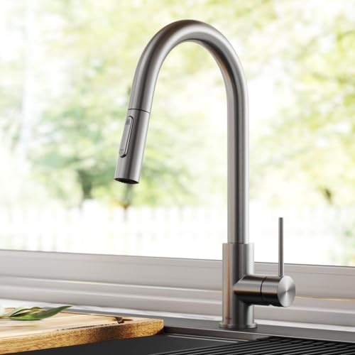 KRAUS-Oletto-Contemporary-Pull-Down-Single-Handle-Kitchen-Faucet-in-Spot-Free-Stainless-Steel-KPF-3104SFS KRAUS Oletto Contemporary Pull Down Single Handle Kitchen Faucet in Spot Free Stainless Steel KPF 3104SFS