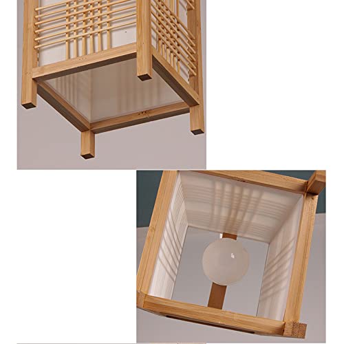 Éclairage intérieur bois plafonnier E27 suspension réglable moderne - 6
