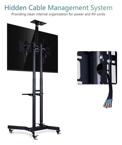 Soporte móvil para TV con ruedas para pantallas 32-65 pulg miniatura 5