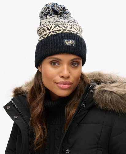 Bonnet en maille avec motif femme Superdry - vue 5