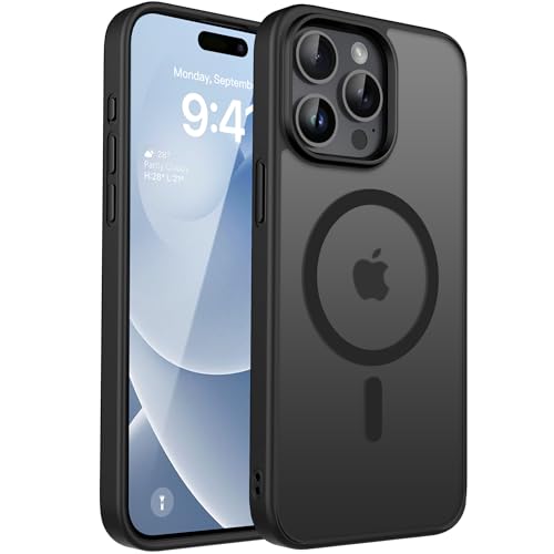 Image of CACOE Magnetic Case for iPhone 15 Pro 6.1 inch, Matte Black