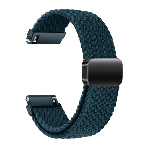 Image of ACM Watch Strap Woven Braided Magnetic 22mm compatible with Fastrack Xtreme Pro Smartwatch Adjustable Belt Band