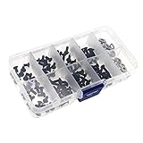 ATORSE 180/Set Metal RC Screw Kits for HSP HPI Kyosho D90 Src10 1/10 RC Model Car