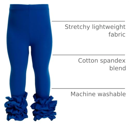 Image of HOOLCHEAN Baby Toddler and Little Girls Cotton Ruffle Leggings