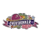 "Thinking" - Pastel Cosmic Space Brooch Metal Enamel Lapel Badge Collect Denim Jacket Backpack Pin Given Friends And Fans Gifts