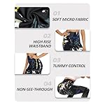 ZOOSIXX High Waisted Leggings for Women - Tummy Control Soft Opaque Printed Pants with Camo, Leopard for Workout Skating - Image 3