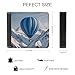 LDGSUPH Blue Hot Air Balloon Leather Wallet Slim Bifold Wallet Billfold Purse Fashion Credit Card Holder Front Pocket Wallets for Adult