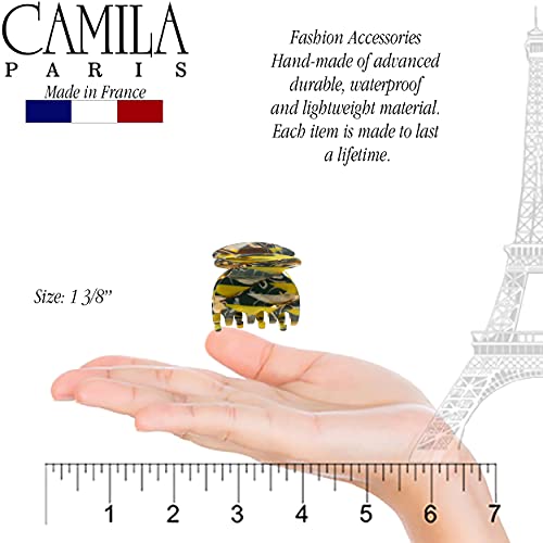 Camila Paris CP3181 Pinza Francesa para el Cabello, Mostaza, Pequeña, Fuerte Sujeción miniatura 3