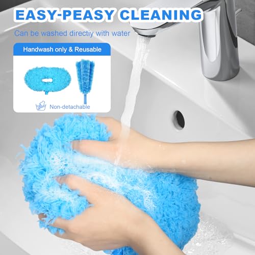Image of Storystore Ceiling Fan Cleaner Duster - Adjustable Duster with Extension Pole,Dusters for Cleaning Fan Blade, Walls and Cobweb (Round / 4Claw)