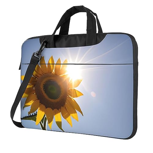Sacoche ordinateur portable tournesols Grande capacité avec bandoulière