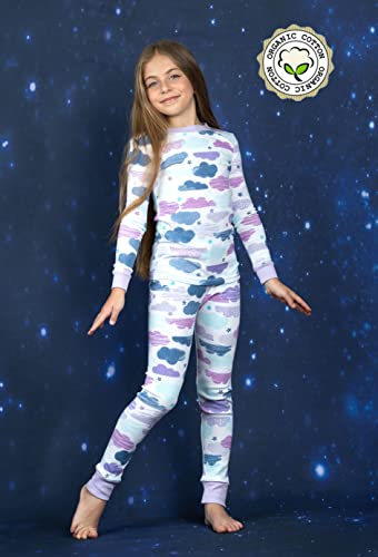 Prestigez Girls' Organic Cotton 2 Piece Pajama Sleepwear Set2