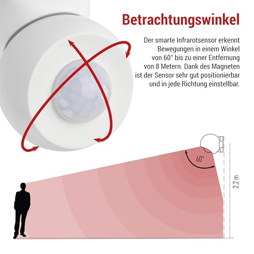 Capteur de mouvement ZigBee EMOS avec angle de détection 90°