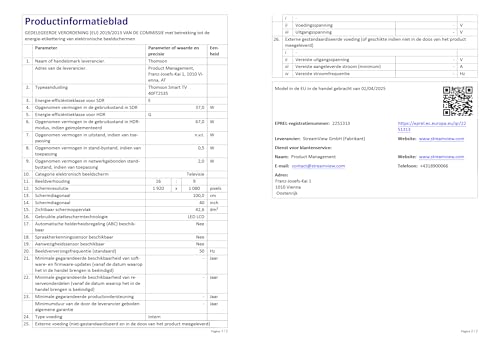 THOMSON 40 Zoll (100 cm) FHD Smart TV, Wi-Fi, Sprachsteuerung, HDR10, Dolby Audio, Triple-Tuner (Kabel/Satellit/Antenne), HDMI, USB, 1 GB RAM, 4 GB Flash - 40FT2S35 THOMSON 40 Zoll (100 cm) FHD Smart TV, Wi-Fi, Sprachsteuerung, HDR10, Dolby Audio, Triple-Tuner (Kabel/Satellit/Antenne), HDMI, USB, 1 GB RAM, 4 GB Flash - 40FT2S35