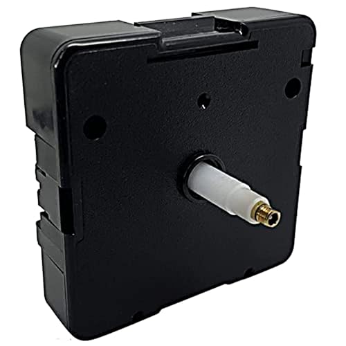 Standard UTS German Euroshaft Clock Movement IEC R6+ Black Setting Wheel Replacement Suitable Junghans Replacement (20mm Shaft - Clock Faces Up to 8-12mm Thick)