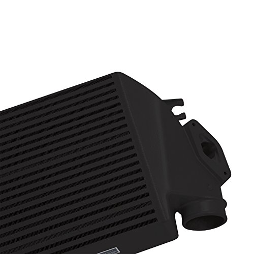 Image of Mishimoto MMTMIC-WRX-08BKBL Top-Mount Intercooler Fits Subaru WRX 2008-2014 Black Cooler, Blue Hose