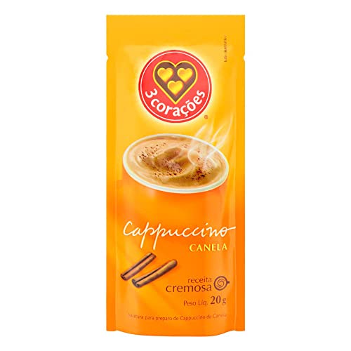 3 Corações Cappuccino Canela Sachê 20G