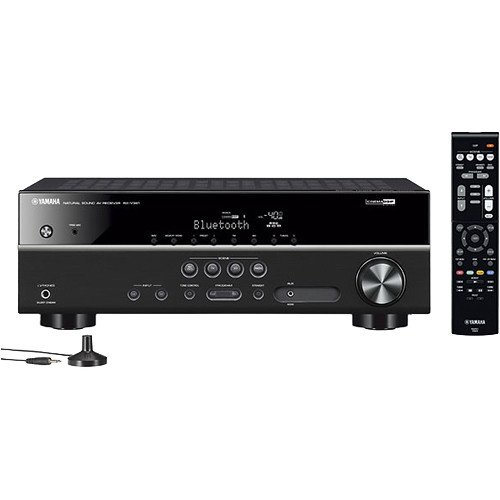 Yamaha 5.1-Channel Wireless Bluetooth 4K A/V Home Theater Receiver + Yamaha Easy-To-Install Natural Sound Moisture Resistant 6.5" High Performance In-Ceiling Speakers (Set Of 6) #TOP1