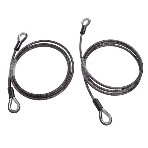 Cable de elevación de puerta trasera de remolque resistente con clip metálico 3
