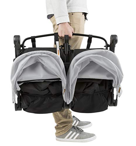 Mountain Buggy Nano DUO V1 Zwillings-, Geschwisterwagen - silber