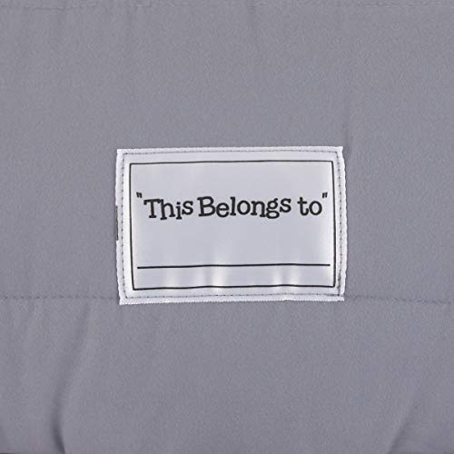 Image of Everything Kids Grey, Red, Yellow and Blue Construction Toddler Nap Mat with Pillow and Blanket with Pillow and Blanket