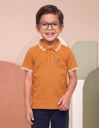 Image of Amazon Brand - Symbol Boys Cotton Rich Solid Polo Tshirt | Collar Tshirts | Half Sleeves | Plain-Regular Fit
