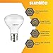 Sunlite 80430 LED R14 Mini Reflector Floodlight Light Bulb, 4 Watts (25W Equivalent), 280 Lumens, Intermediate (E17) Base, Dimmable, ETL Listed, 2700K Soft White, 1 Count