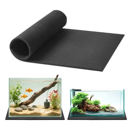 Tapis de nivellement antidérapant pour aquarium, en mousse EVA, 80 x 40 cm, 6 mm d'épaisseur, antidérapant, absorbant les chocs, tapis de protection...
