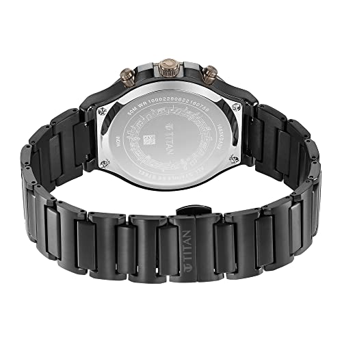 Titan Regalia Quartet Grey Dial Analog with Day and Date Stainless Steel Strap Watch for Men-NS1883KM01 - Image 4