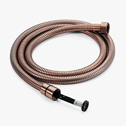 Bidé de mano de oro rosa para inodoro con manguera resistente de acero inoxidable 6