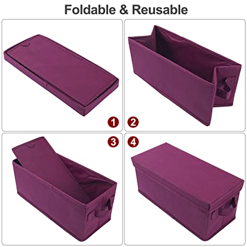 UENTIP CD Storage Boxes, Pack of 2 CD Case Storage- 13.2" x 5.9" x 5.3", Container holds 30 CDs in full jewel cases - Image 4